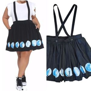 Her Universe Coraline Button Moon Suspender Mini Skirt Plussize 1X
